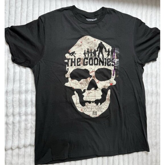 The Goonies Skull Map Official Licensed T Shirt Men's Size XL Black - Picture 1 of 11